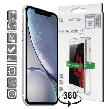 Iphone Xr 4Smarts 360 Bescherming Set Doorzichtig huismerk kopen in de aanbieding