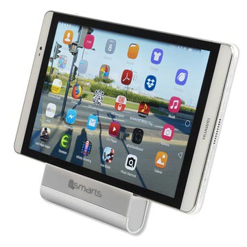 4Smarts Aluminium Bureauhouder Voor Smartphones En Tabletten huismerk kopen in de aanbieding 4Smarts Aluminium Bureauhouder Voor Smartphones En Tabletten huismerk kopen in de aanbieding