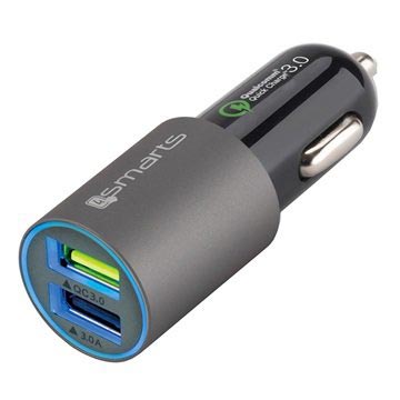 4Smarts Rapid Qc30 Dubbele Usb Snelle Autolader 6A Grijs huismerk kopen in de aanbieding 4Smarts Rapid Qc30 Dubbele Usb Snelle Autolader 6A Grijs huismerk kopen in de aanbieding