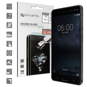 Nokia 6 4Smarts Second Glass Screenprotector huismerk kopen in de aanbieding