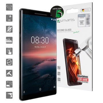 4Smarts Second Glass Nokia 8 Sirocco Screenprotector huismerk kopen in de aanbieding