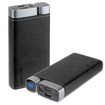 4Smarts Volthub Leatherette Powerbank 20000Mah Zwart huismerk kopen in de aanbieding 4Smarts Volthub Leatherette Powerbank 20000Mah Zwart huismerk kopen in de aanbieding