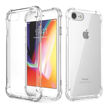 Krasbestendig Iphone 7 8 Hybrid Case Kristalhelder huismerk kopen in de aanbieding