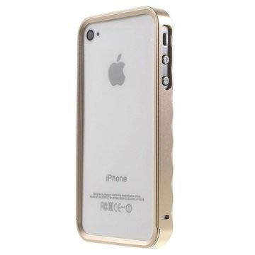 Iphone 4 4S Aluminium Bumper Champagne huismerk kopen in de aanbieding