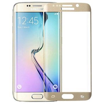 Samsung Galaxy S6 Edge Amorus Glazen Screenprotector Goud huismerk kopen in de aanbieding