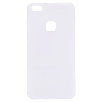 Huawei P10 Lite Anti Fingerprint Matte Tpu Case Wit huismerk kopen in de aanbieding