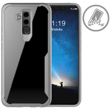 Anti Shock Huawei Mate 20 Lite Hybrid Case Grijs Doorzichtig huismerk kopen in de aanbieding