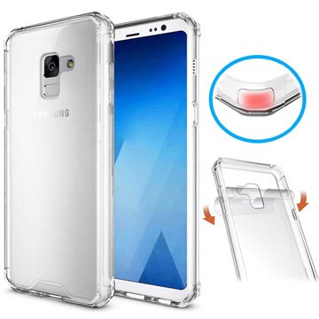 Samsung Galaxy A8 2018 Anti Shock Hybrid Crystal Case Doorzichtig huismerk kopen in de aanbieding
