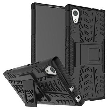 Sony Xperia Xa1 Anti Slip Hybrid Case Zwart huismerk kopen in de aanbieding
