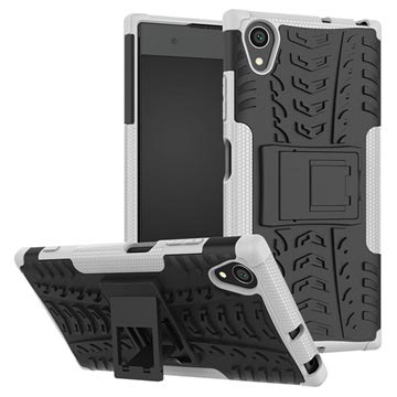 Sony Xperia Xa1 Plus Anti Slip Hybrid Case Wit Zwart huismerk kopen in de aanbieding