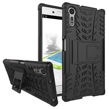 Sony Xperia Xz Xzs Anti Slip Hybrid Case Zwart huismerk kopen in de aanbieding