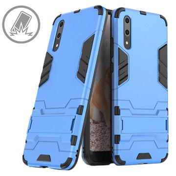Huawei P20 Armor Hybrid Case Met Standaard Blauw huismerk kopen in de aanbieding