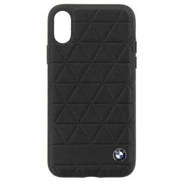 Iphone X Bmw Signature Hexagon Leder Cover Zwart huismerk kopen in de aanbieding