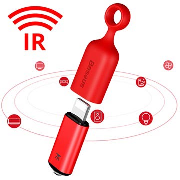 Baseus R01 Infrarood Afstandsbediening Lightning Rood huismerk kopen in de aanbieding