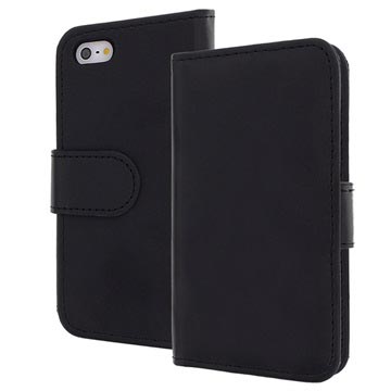 Iphone 5 5S Se Bookstyle Leren Hoesje Zwart huismerk kopen in de aanbieding