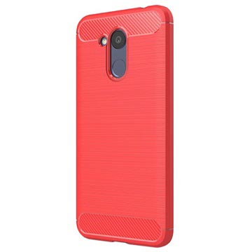 Huawei Honor 6C Pro Geborstelde Tpu Case Koolstofvezel Rood huismerk kopen in de aanbieding