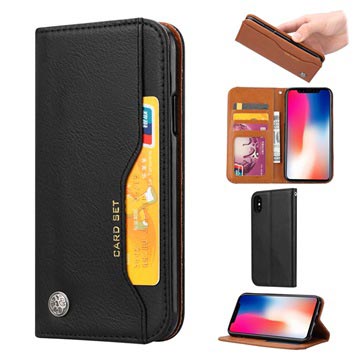 Card Set Serie Iphone Xs Max Wallet Case Zwart huismerk kopen in de aanbieding