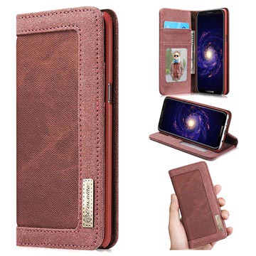 Caseme Canvas Samsung Galaxy S8 Wallet Case Zwart huismerk kopen in de aanbieding