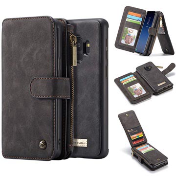 Samsung Galaxy S9 Caseme 2 In 1 Multifunctionele Wallet Case Zwart huismerk kopen in de aanbieding