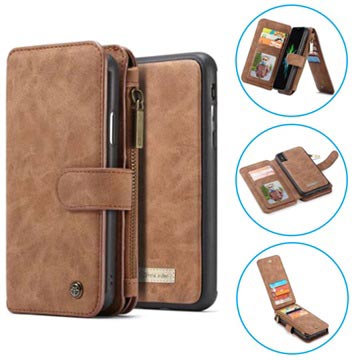 Caseme 2 In 1 Multifunctionele Iphone Xs Max Wallet Case Bruin huismerk kopen in de aanbieding