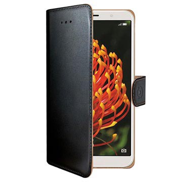 Celly Wally Huawei Y6 2018 Wallet Case Zwart huismerk kopen in de aanbieding