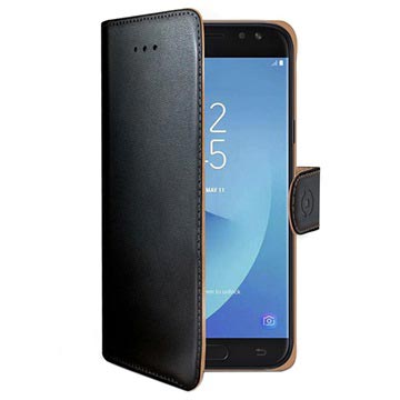 Samsung Galaxy J7 2017 Celly Wally Wallet Case Zwart huismerk kopen in de aanbieding