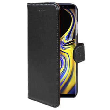 Celly Wally Samsung Galaxy Note9 Portemonnee Hoesje Zwart huismerk kopen in de aanbieding