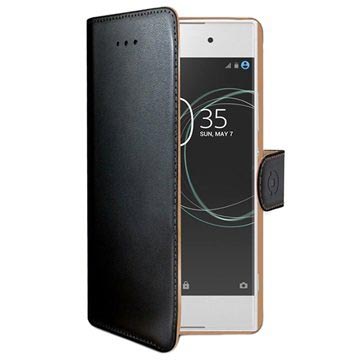 Sony Xperia Xa1 Celly Wally Wallet Case Zwart huismerk kopen in de aanbieding