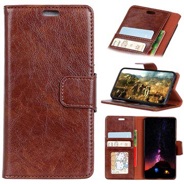 Huawei P Smart Klassiek Wallet Case Met Standaard Bruin huismerk kopen in de aanbieding