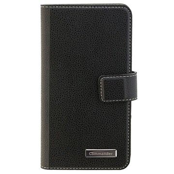 Lg K8 2017 Commander Elite Boek Flip Case Zwart huismerk kopen in de aanbieding