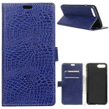 Krokodil Series Huawei Y6 2018 Wallet Case Donkerblauw huismerk kopen in de aanbieding Krokodil Series Huawei Y6 2018 Wallet Case Donkerblauw huismerk kopen in de aanbieding