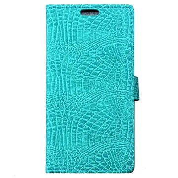 Huawei Honor 8 Krokodil Wallet Case Cyan huismerk kopen in de aanbieding Huawei Honor 8 Krokodil Wallet Case Cyan huismerk kopen in de aanbieding