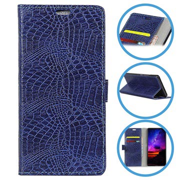 Krokodil Series Lg K10 2018 Wallet Case Donkerblauw huismerk kopen in de aanbieding Krokodil Series Lg K10 2018 Wallet Case Donkerblauw huismerk kopen in de aanbieding