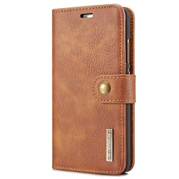Huawei P10 Plus Dgming 2 In 1 Wallet Leren Hoesje Bruin huismerk kopen in de aanbieding