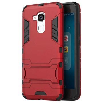 Huawei Honor 5C 7 Lite Onzichtbare Staander Hybrid Case Rood huismerk kopen in de aanbieding
