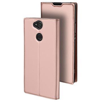 Dux Ducis Skin Pro Sony Xperia Xa2 Plus Flip Cover Rose Gold huismerk kopen in de aanbieding Dux Ducis Skin Pro Sony Xperia Xa2 Plus Flip Cover Rose Gold huismerk kopen in de aanbieding