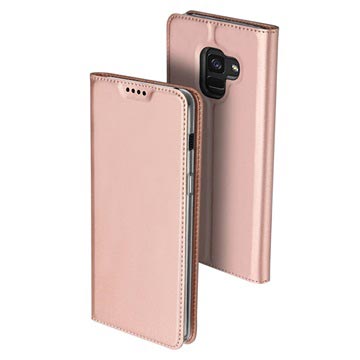 Samsung Galaxy A8 2018 Dux Ducis Skin Pro Flip Cover Rose Gold huismerk kopen in de aanbieding