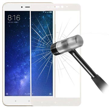Xiaomi Mi Max 2 Full Cover Glazen Screenprotector Wit huismerk kopen in de aanbieding