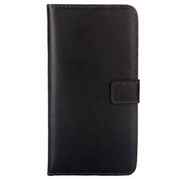 Samsung Galaxy S6 Edge Wallet Leren Hoesje Zwart huismerk kopen in de aanbieding