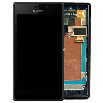 Sony Xperia M2 Aqua Front Cover Lcd Display Zwart huismerk kopen in de aanbieding