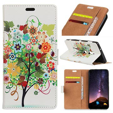 Glam Series Sony Xperia Xz3 Wallet Case Bloeiende Boom Colorful huismerk kopen in de aanbieding