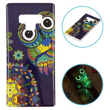Lichtgevende Samsung Galaxy Note9 Tpu Case Uil huismerk kopen in de aanbieding