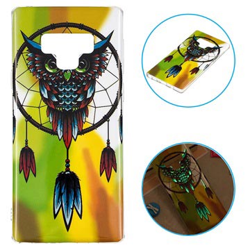 Lichtgevende Samsung Galaxy Note9 Tpu Case Uil Dromenvanger huismerk kopen in de aanbieding
