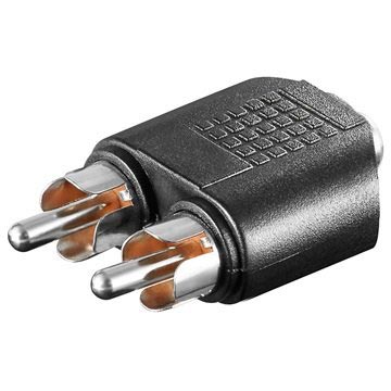 Goobay 35Mm 2 X Rca Audio Adapter huismerk kopen in de aanbieding Goobay 35Mm 2 X Rca Audio Adapter huismerk kopen in de aanbieding