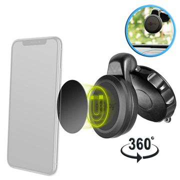 Goobay Universele Magnetische Autohouder Met Zuignaphouder Zwart huismerk kopen in de aanbieding