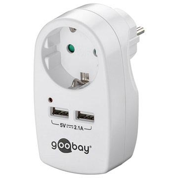 Goobay Safety Stopcontact Met Dubbele Usb Port Wit huismerk kopen in de aanbieding Goobay Safety Stopcontact Met Dubbele Usb Port Wit huismerk kopen in de aanbieding
