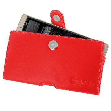 Huawei P8Max Pdair Horizontale Leren Tas Rood huismerk kopen in de aanbieding