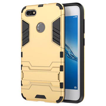 Huawei P9 Lite Mini Y6 Pro 2017 Hybrid Case Goud huismerk kopen in de aanbieding