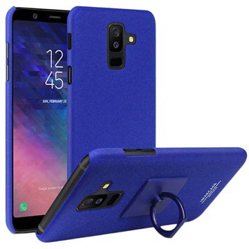 Imak Cowboy Ring Samsung Galaxy A6 2018 Cover Met Screenprotector Blauw huismerk kopen in de aanbieding