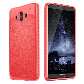 Huawei Mate 10 Ivso Gentry Series Tpu Case Met Textuur Rood huismerk kopen in de aanbieding
